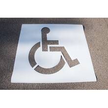 Handicap Parking Lot Paint Stencils - Federal For Sale | Asphalt ...