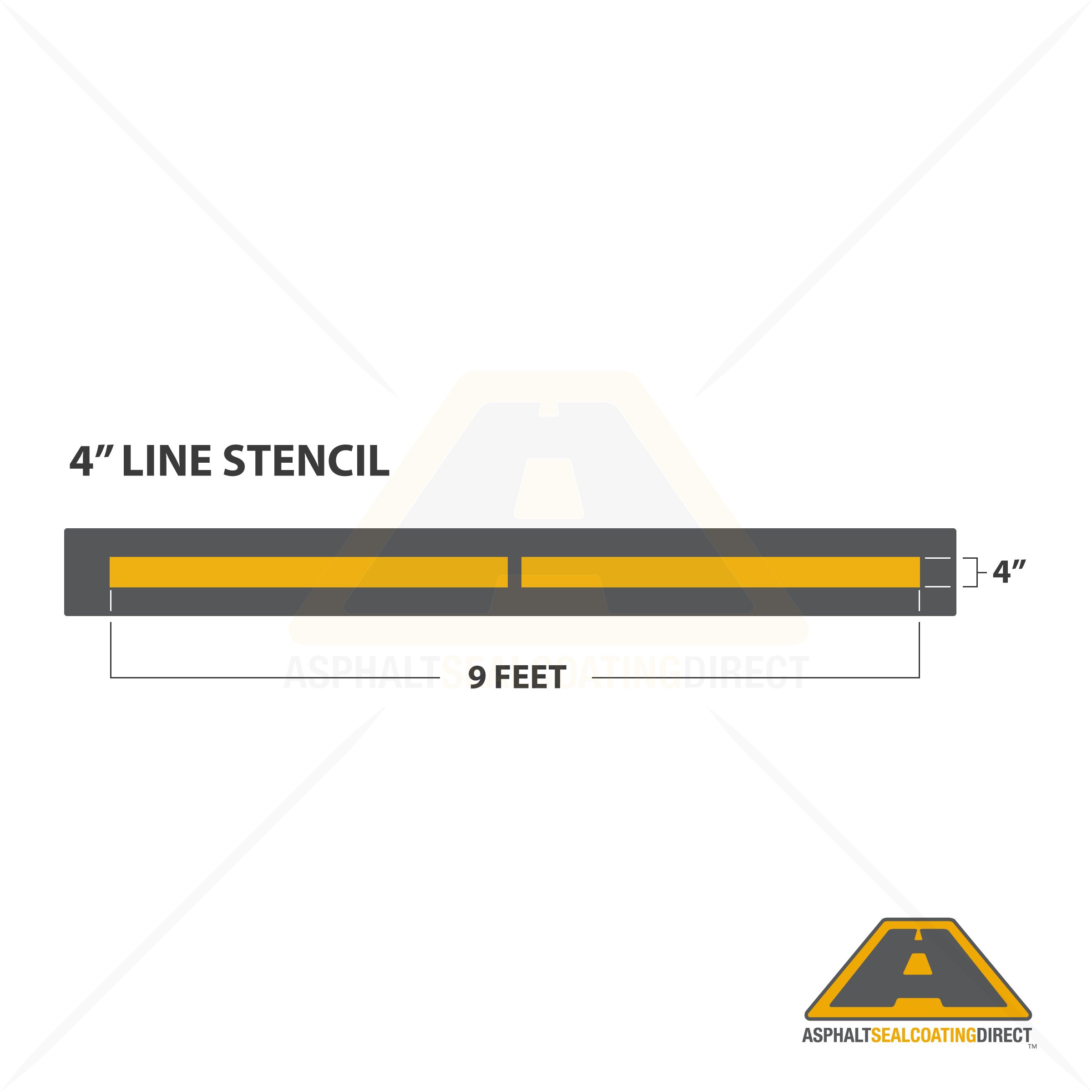 Line Parking Lot Paint Stencil 1/8in Poly Lifetime Warranty For Sale ...